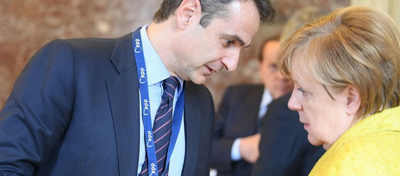 Τί είπε στα γερμανικά ο Κ.Μητσοτάκης - Έκπληκτη η Α.Μέρκελ (βίντεο)